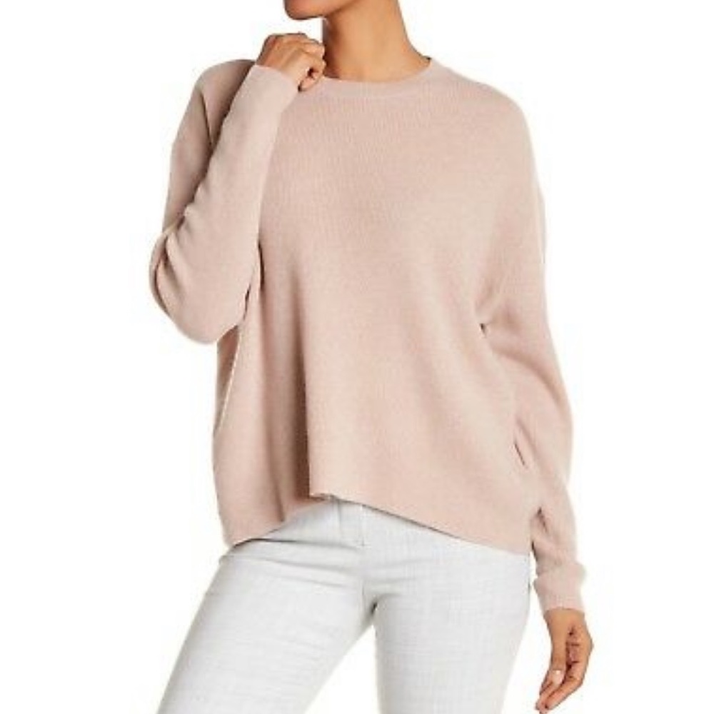 360 Cashmere Cynthia Ribbed Knit Cashmere Sweater